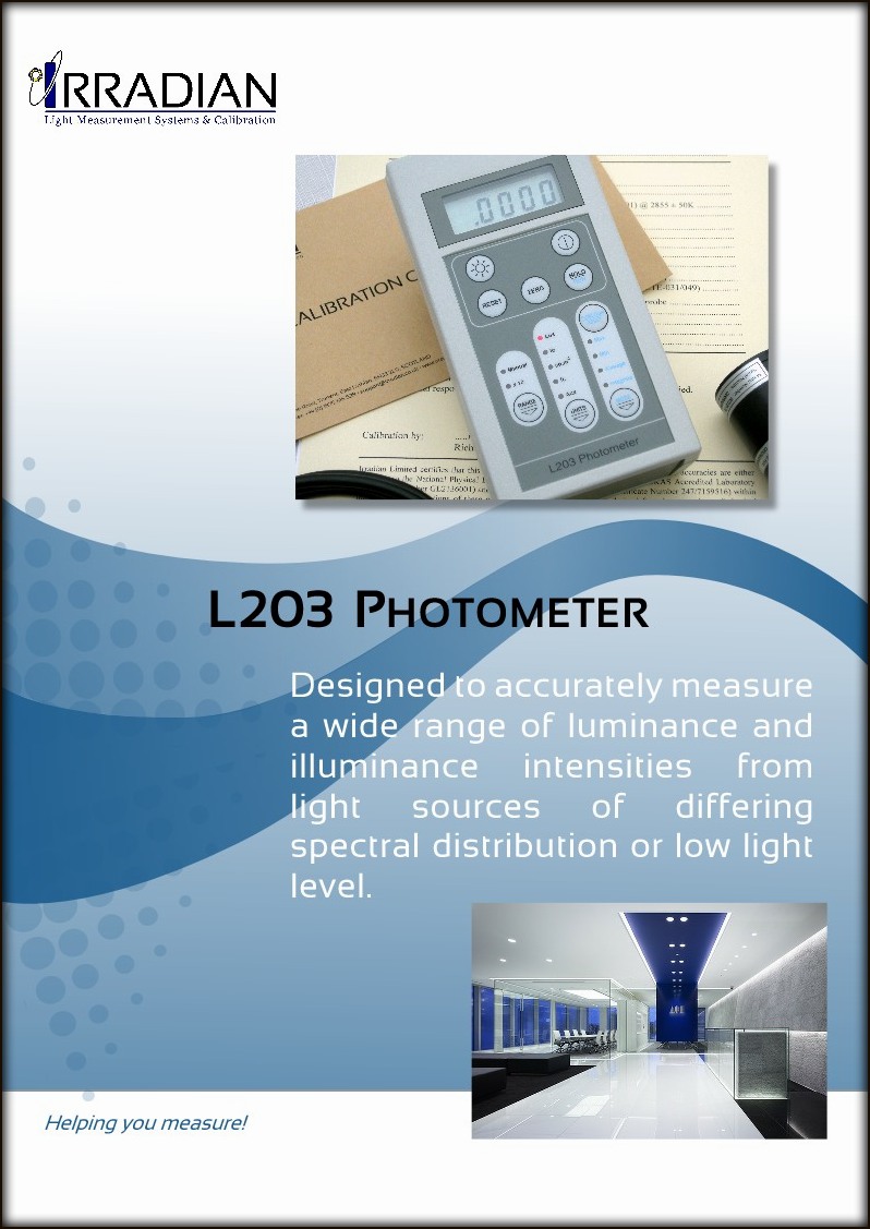 Irradian - Light Measurement Systems and Calibration | Editables